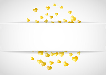 Valentine Day Glitter. Handdrawn Design For Gift. Graphic Frame. Golden Retro Painting. Wedding Border For Anniversary. Gold Grunge Poster. Yellow Valentine Day Glitter.