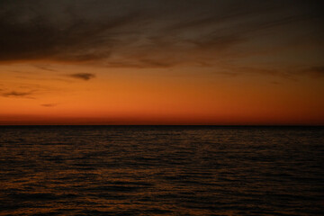 Sunset at the Abrolhos archipelago in Bahia, Brazil