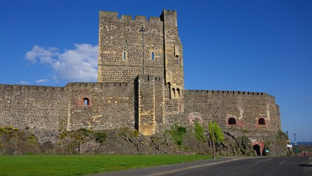 Carrickfergus Castle near the city of Belfast - Ireland travel photography