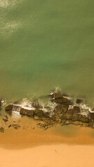 Rocks beach in Caraiva Bahia Brazil
