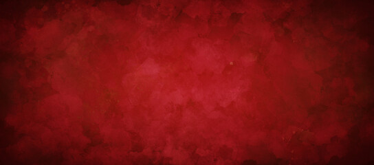 Red watercolor background texture paint, vintage painting with splash in elegant dark red, for website banner design, christmas or valentine concept