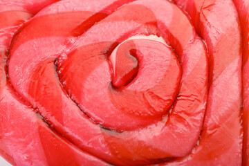 Texture of sweet lollipop, closeup