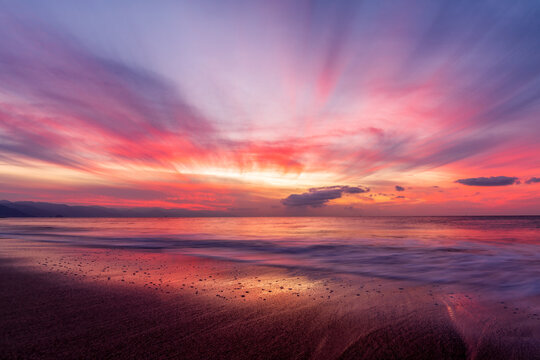 Ocean Sunset Landscape 