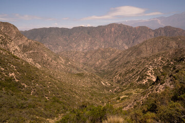View of the hills and valley in a sunny morning.	
