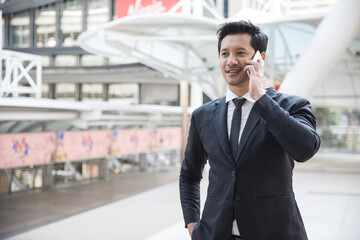 Fototapeta premium Businessman Outdoors