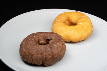donuts on a plate