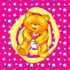 cute and funny bear