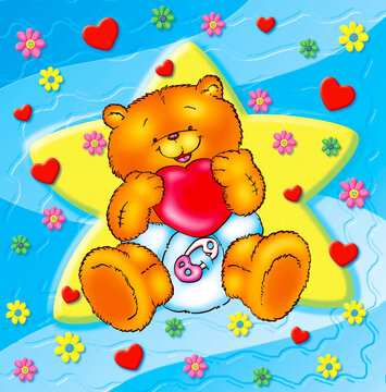 cute and funny bear