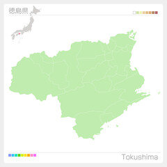 徳島県の地図・Tokushima Map