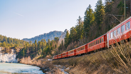 railway in the mountains
