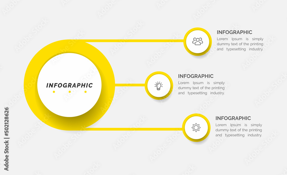 Poster infographic elements data visualization vector design template. can be used for steps, options, busi