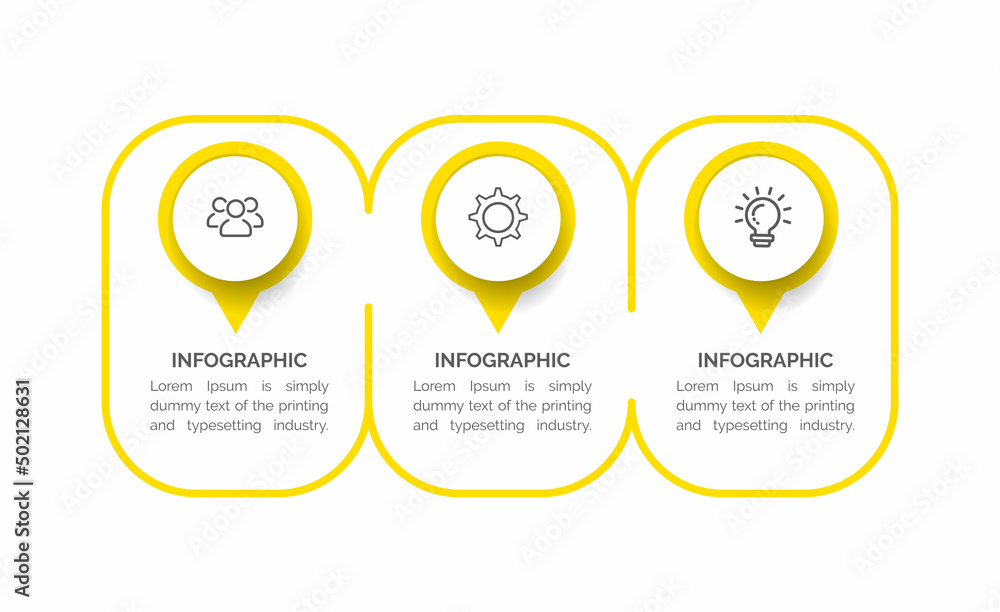 Poster infographic elements data visualization vector design template. can be used for steps, options, busi