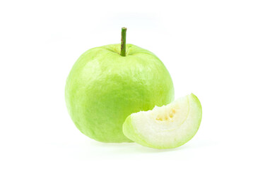 Guava fruit  isolated on white background whit clipping path