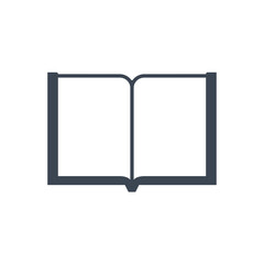 Book related vector glyph icon