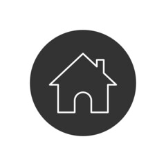 House related vector line icon
