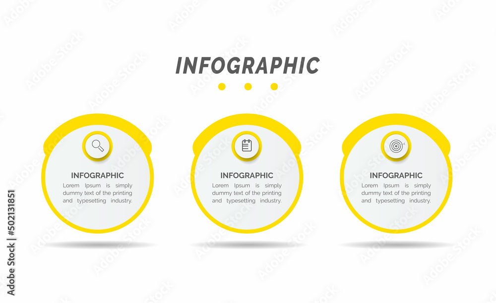 Poster infographic elements data visualization vector design template. can be used for steps, options, busi