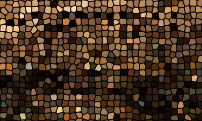 Abstract brown pattern with squares
