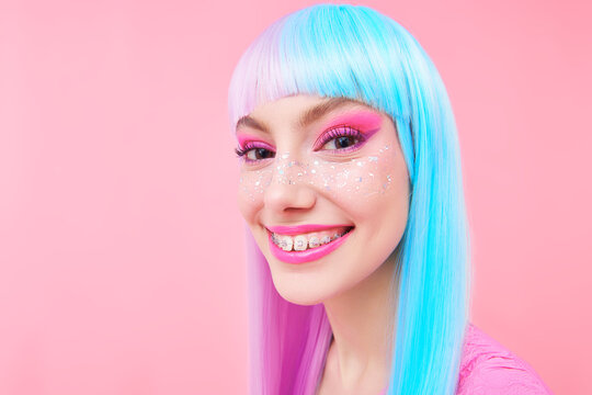 funny bright teen girl