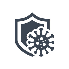 Coronavirus Protection related vector glyph icon