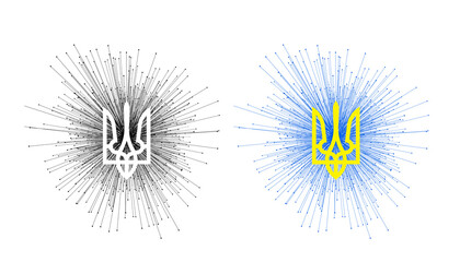 Ukraine symbol. Use it  for stop the russian military invasion рoster creation.