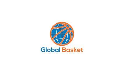Basketball logo design vector templet, 