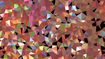 Abstract Low Poly Triangular Background.