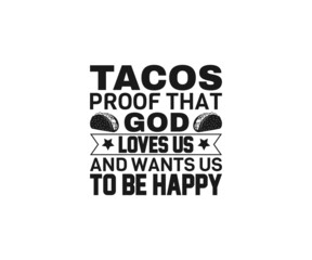 Tacos SVG typography tacos eps