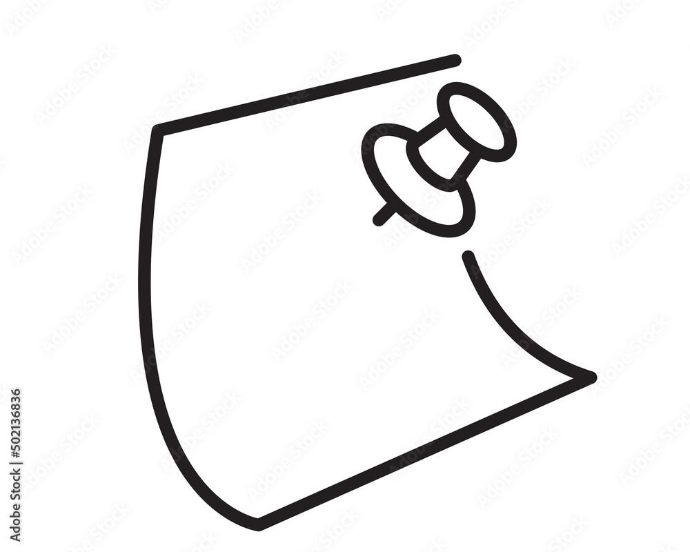 Aufkleber note icon vector sign. paper message or document page.