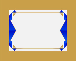 Modern certificate paper template design concept