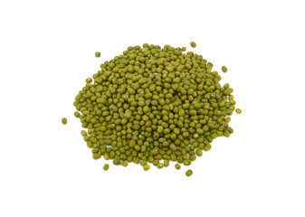Mung beans isolated on white background