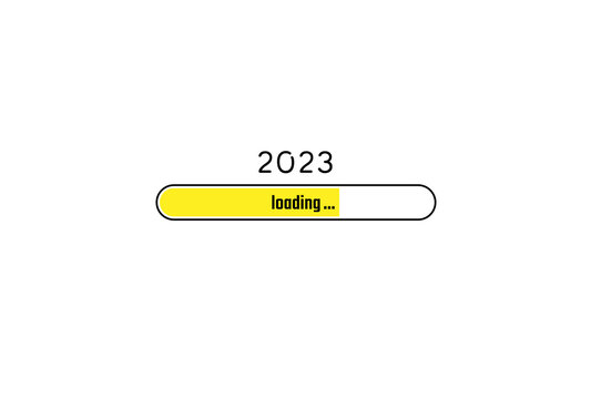 2023とLoading ... の文字入りはがきテンプレート - 暑中見舞い・65%ダウンロードの素材	