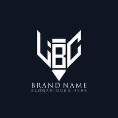 LBC letter logo design on black background.LBC creative monogram initials letter logo concept.
LBC Unique modern flat abstract vector letter logo design. 