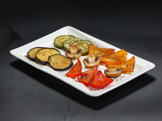 Grilled vegetables - eggplant, pepper, tomato