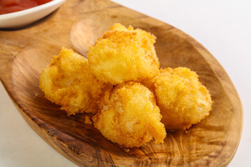 Japanese traditional tempura with scallop