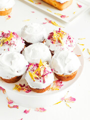 Cupcakes with whipped cream