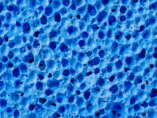 Pore pumice texture as blue abstract background