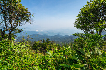 Fototapeta na wymiar View of the Truong Son Mountains