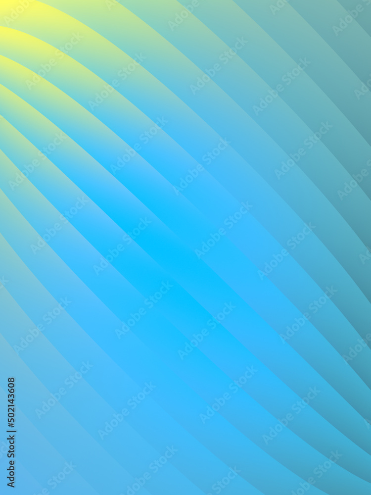 Aufkleber trendy colorful wave gradient digital illustration. modern 3d rendering design