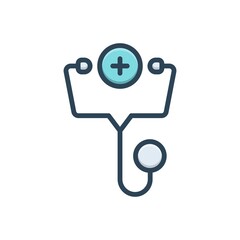 Color illustration icon for medicaid