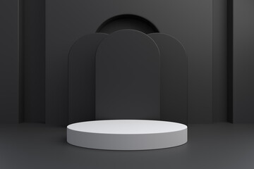 Abstract background for cosmetic product display, podium 3d rendering 3d illustration