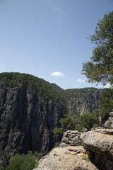 landscape with blue sky