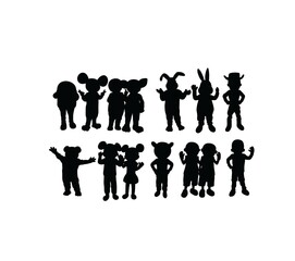 Big Doll Silhouettes, art vector design
