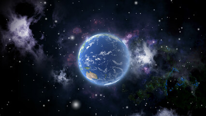 宇宙空間と地球