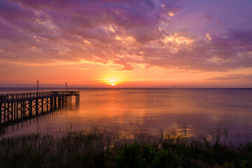 Sunset on Mobile Bay 