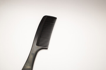Comb on white background, object shot .