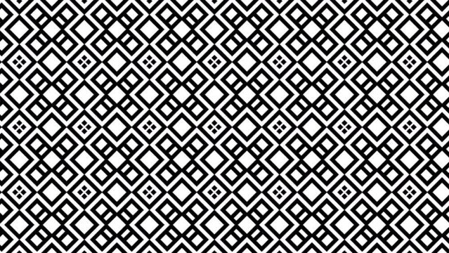 Chequered black and white fabric texture stock footage. 4 black and white mask for transitions based on a hexagonal grid. Bright and dynamic transition for videos and photos. Looped