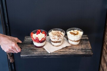 Assortment of desserts