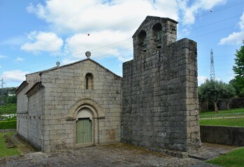 Fototapeta na wymiar Old traditional stone church in Santo Tiro, Norte - Portugal 