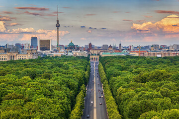 Berlin Skyline Above Tiergarten Park In Germany - 502155445