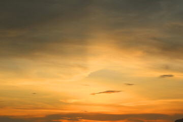 cloud at sunset nature background